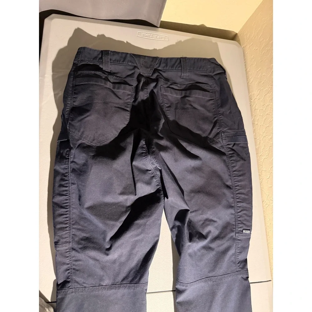 5.11 Tactical Apex Pants Mens 35x34 Dark Navy Flex-Tac Cargo 74434ABR-724